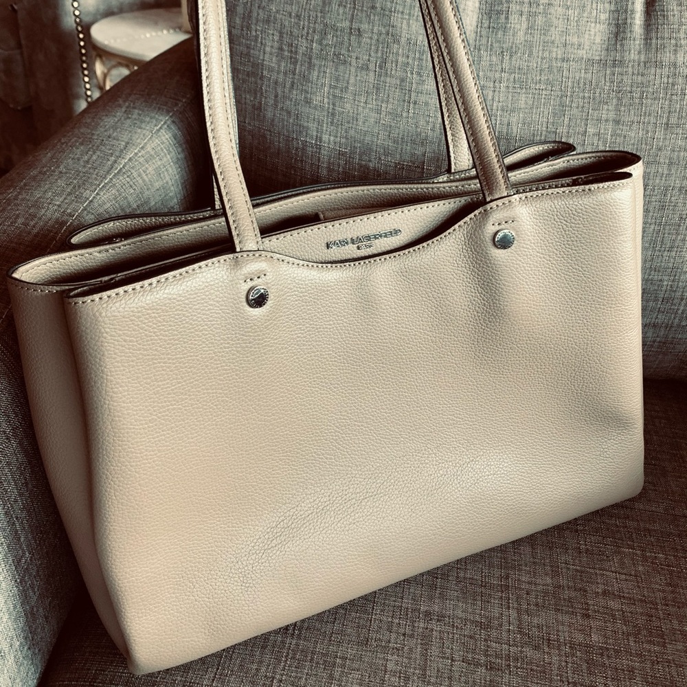 KARL LAGERFELD Dorine Leather Tote